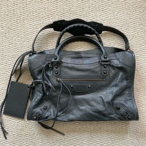 Balenciaga Classic City Bag Charcoal Grey